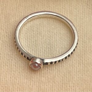 James Avery Elegant Silver Pearl Ring